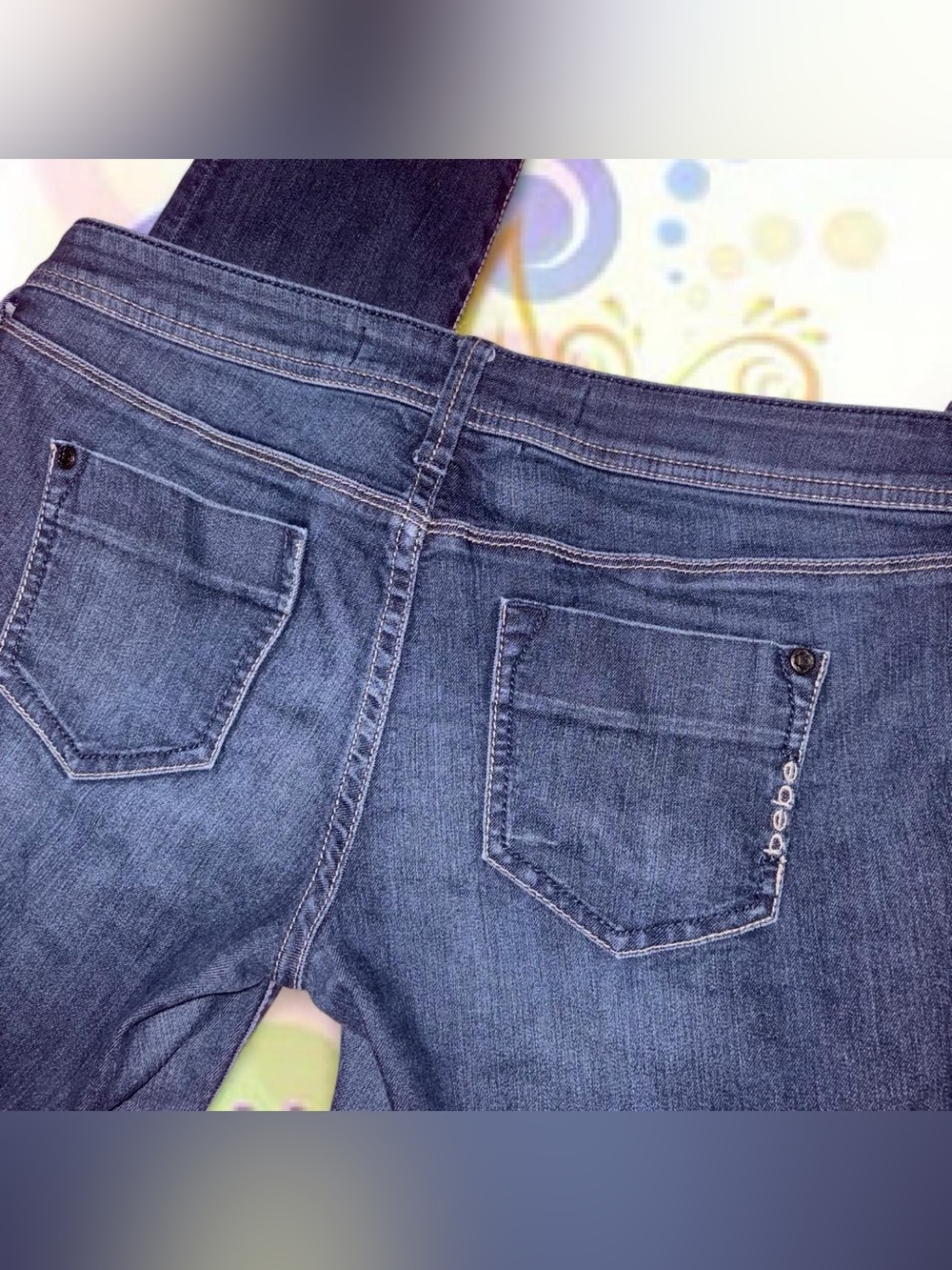 vtg y2k lowrise skinny jeans - bebe, sz 29